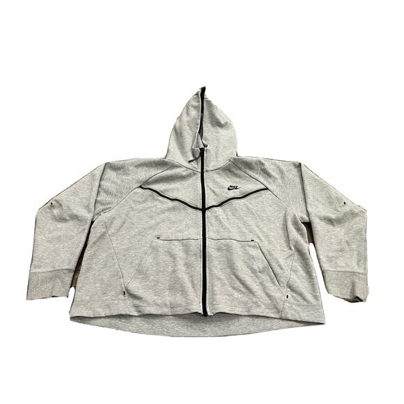 Nike Gray Zip-Up Hoodie - Picture 1 of 10
